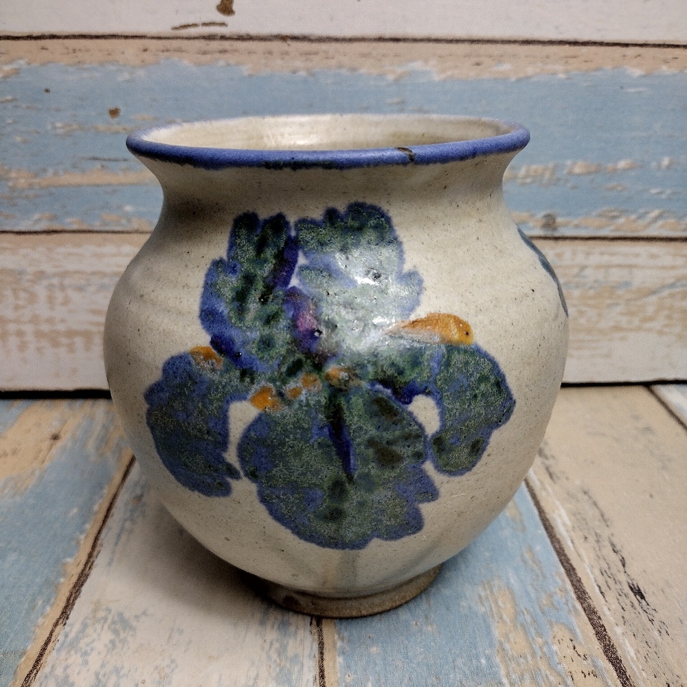 Dierdorff Pottery Hand Painted Vase